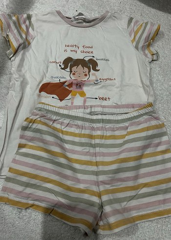 Kız Çocuk Beyaz Dantelli Pamuklu Tişört - Görsel 4