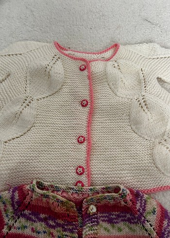 Renkli Örgü Kız Hırkaları - Görsel 2