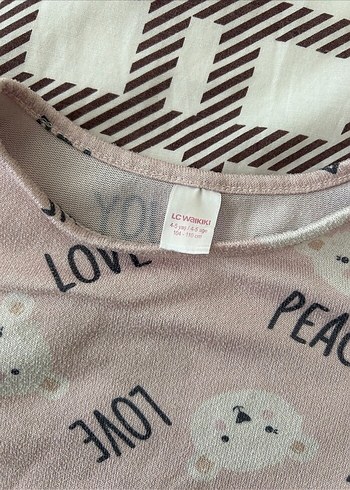 Kız Çocuk Uzun Kollu Pamuklu Pijama Takımı - Görsel 3