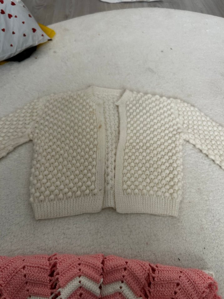 Pembe Örgü Bohem Kız Çocuk Hırka - Görsel 3