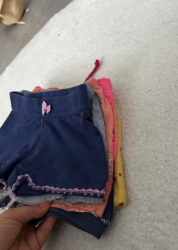 Renkli Pamuklu Kız Çocuk Şortları - Görsel 2