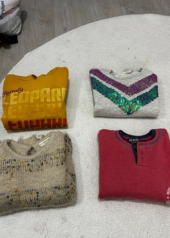 Gri Erkek Çocuk Örgü Salaş Kazak - Görsel 2