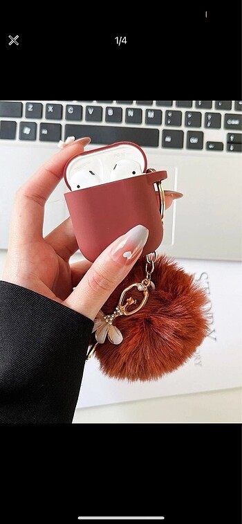 AirPods ile Uyumlu Taşlı Balerin Askılı Kılıf