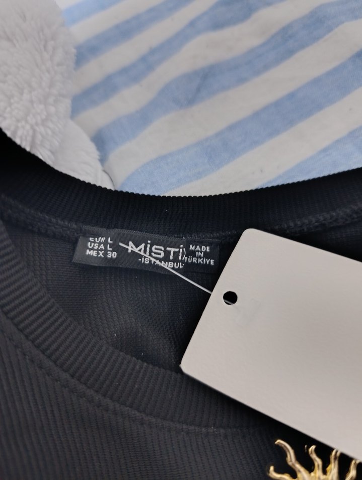 Mistix Siyah Gold Düğme Aksesuarlı Body - Görsel 5