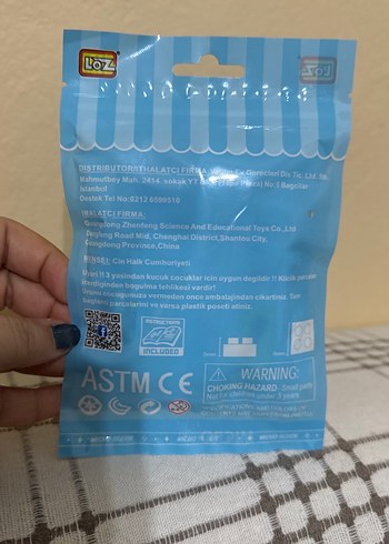 LOZ Mavi Mikro Polis Araba 140 Parça - Görsel 2