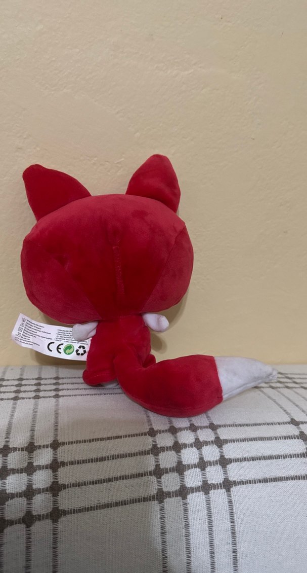 Kırmızı Renkli Peluş Tilki Oyuncak - Görsel 2