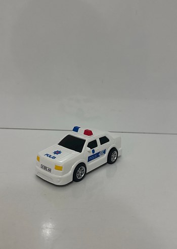 Beyaz Renkli sürtmeli Oyuncak Polis Arabası - Görsel 2