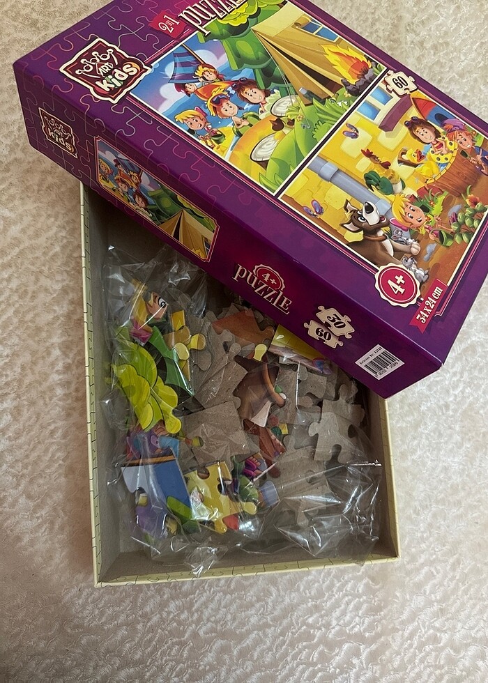 2?li çocuk puzzle - Görsel 3