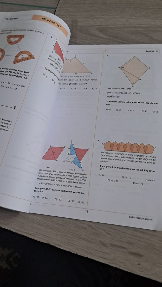 TYT Geometri 10x10 Deneme Sınavı - Görsel 3