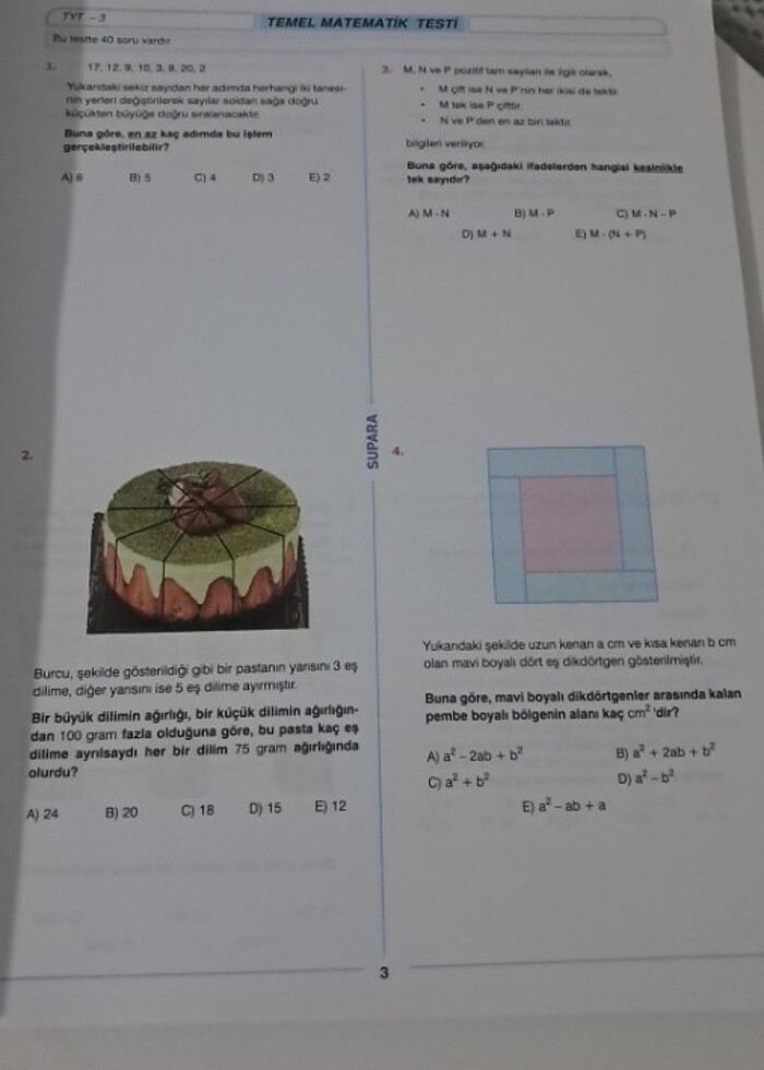 Tyt Matematik Deneme  - Görsel 3