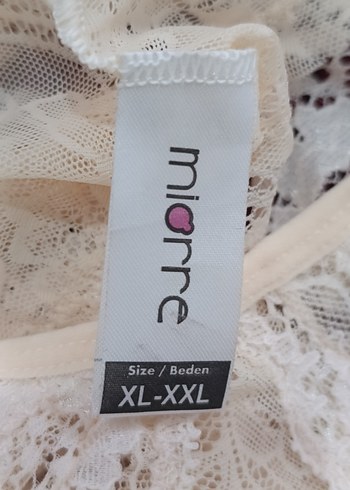 Vintage Dantel Beyaz Midi Kadın İç Çamaşırı - Görsel 4