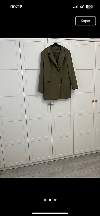 Haki renk 42-44 beden blazer çeket