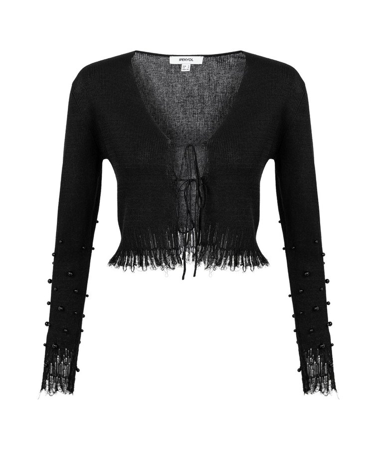 İpekyol boncuklu hırka - Görsel 3