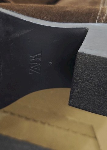 zara kovboy süet çizme - Görsel 9