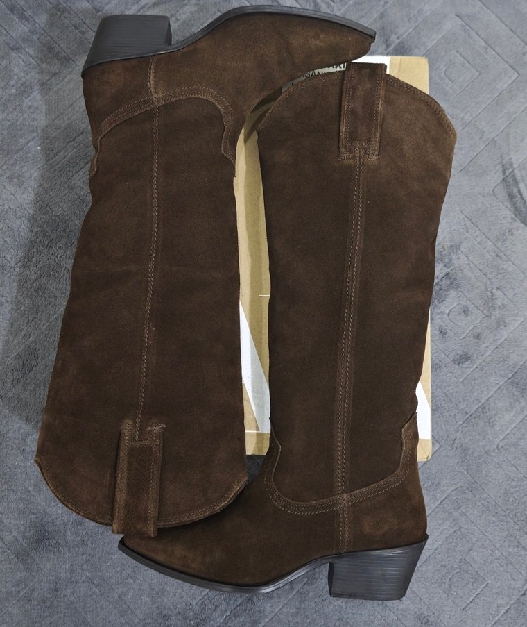 zara kovboy süet çizme - Görsel 5