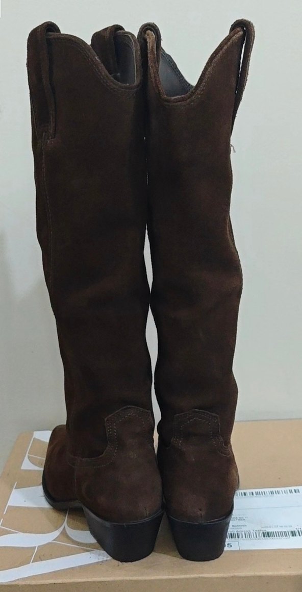 zara kovboy süet çizme - Görsel 4