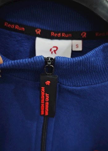 Rahat Kesim Fermuarlı Mavi Sweatshirt - Görsel 7