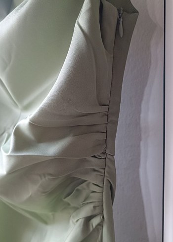 mango asimetrik kesim elbise - Görsel 7