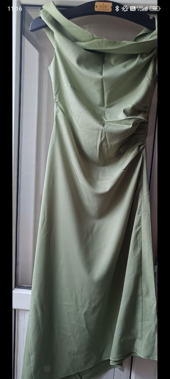 mango asimetrik kesim elbise - Görsel 3