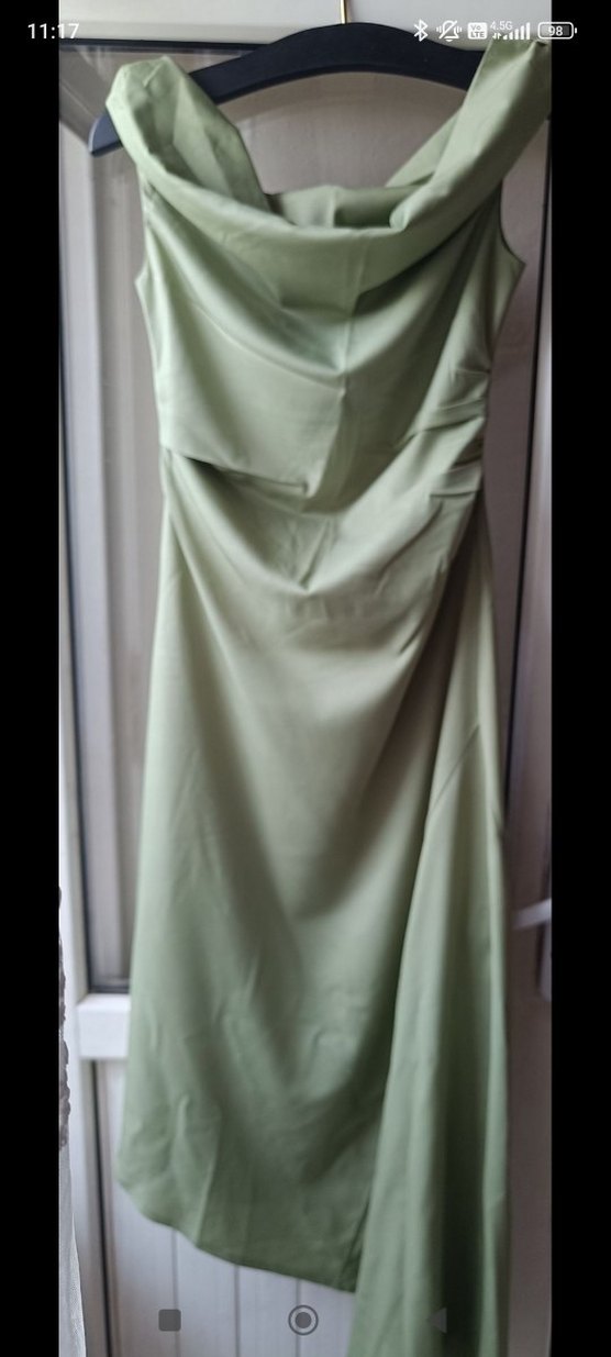 mango asimetrik kesim elbise - Görsel 4