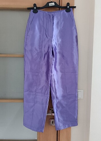 xs Beden mor Renk İpekyol parlak pantolon