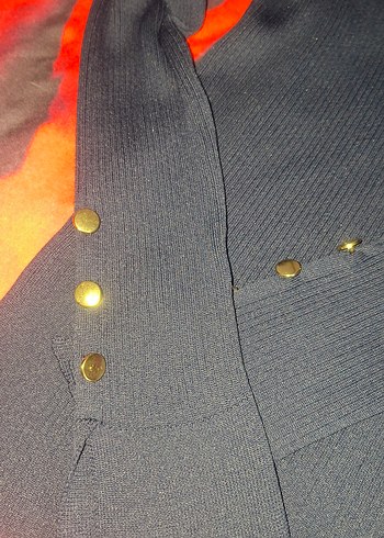 kolları düğmeli  std  Kadın Triko kararmaz taki hediyeli - Görsel 3