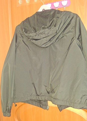 Kadın Siyah Fermuarlı Midi Ceket yağmurluk kararmaz taki hediye - Görsel 4