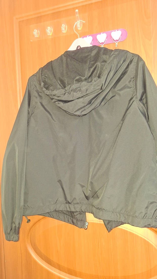 Kadın Siyah Fermuarlı Midi Ceket yağmurluk kararmaz taki hediye - Görsel 4