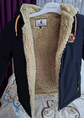 çocuk kapüşonlu Siyah Erkek Mont 5.6 yaş uygun taki hediyeli - Görsel 7