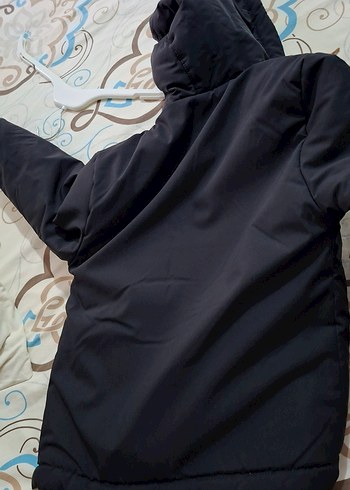 çocuk kapüşonlu Siyah Erkek Mont 5.6 yaş uygun taki hediyeli - Görsel 6