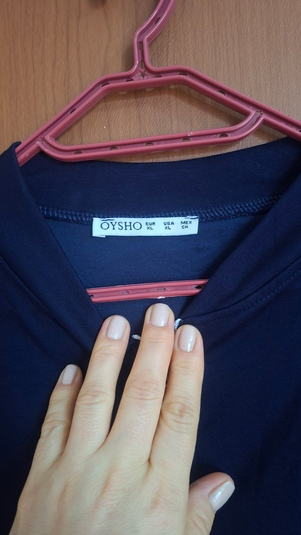 Kadın Mavi Pamuklu Ceket oysho yeni giyilmedi hediye takisi var - Görsel 3