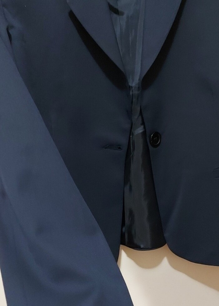 Lacivert klasik ceket - Görsel 3