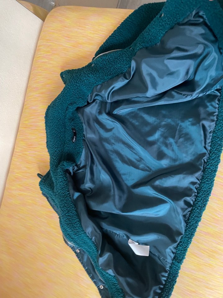 Fermuarlı Midi Yeşil Kadın Ceket - Görsel 4