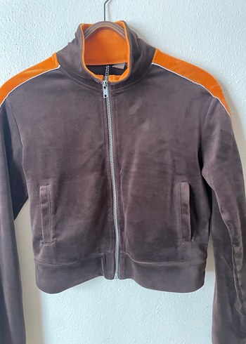 Kadın Kahverengi Süet Spor Ceket - Görsel 3