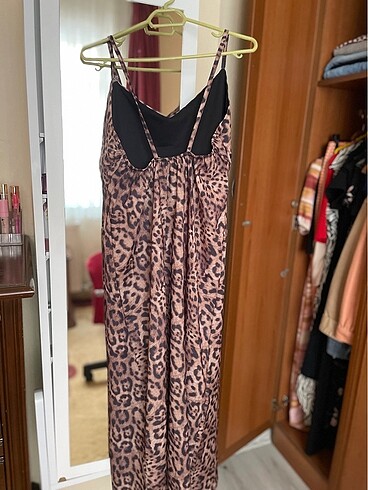 Zara LEOPAR YAZLIK ELBİSE