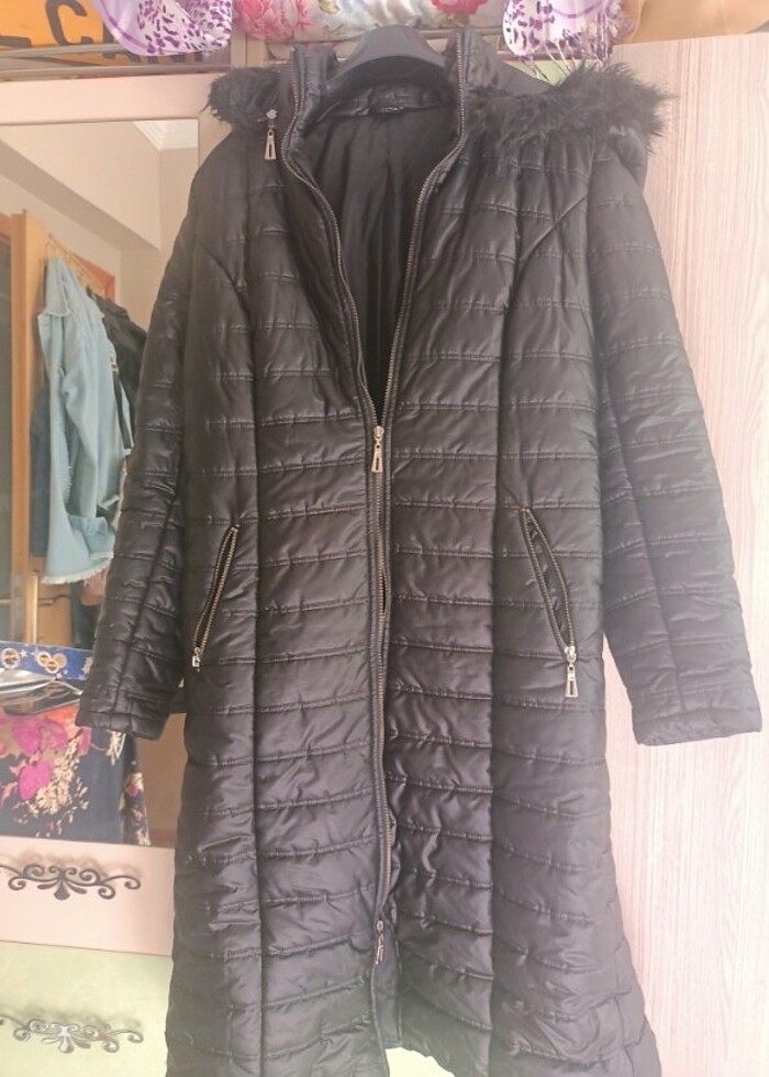 Tesettür şişme mont  - Görsel 4