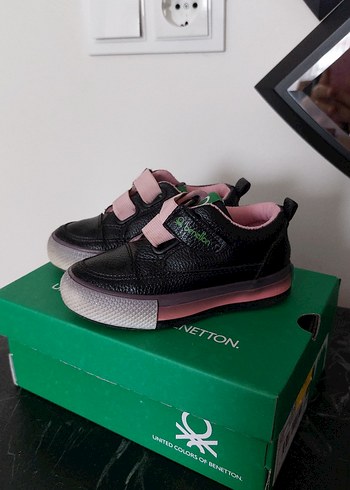 Benetton Kız Çocuk Pembe Cırtlı Günlük Spor Ayakkabı