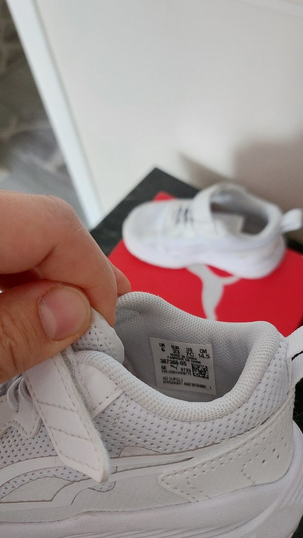 Beyaz cocuk Spor Ayakkabı Velcro - Görsel 3