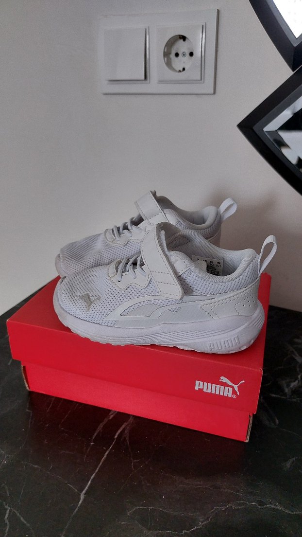 Beyaz cocuk Spor Ayakkabı Velcro - Görsel 4