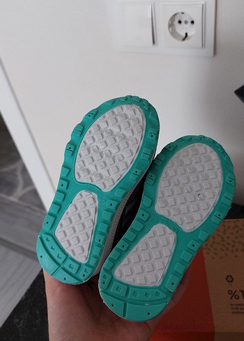 Mor Kız Çocuk Spor Ayakkabı Velcro Bantlı - Görsel 6