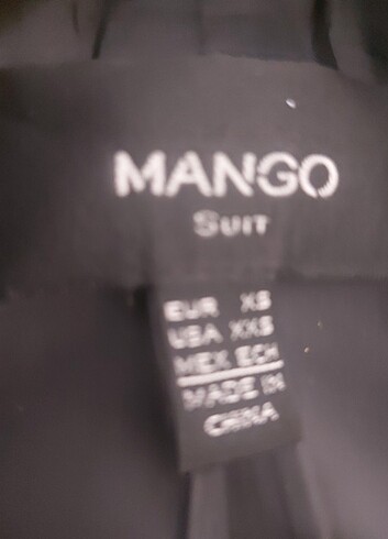 xs Beden siyah Renk Mango suit ceket 2 kez giyildi