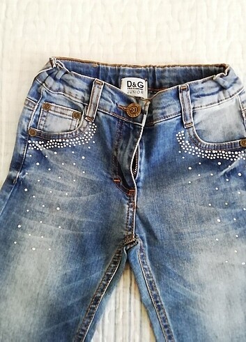 11-12 Yaş Beden D&G Junior kız çocuk kot pantolon