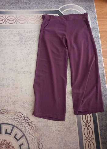 38 Beden Bordo Saten Görünümlü Hamile Pantolonu
