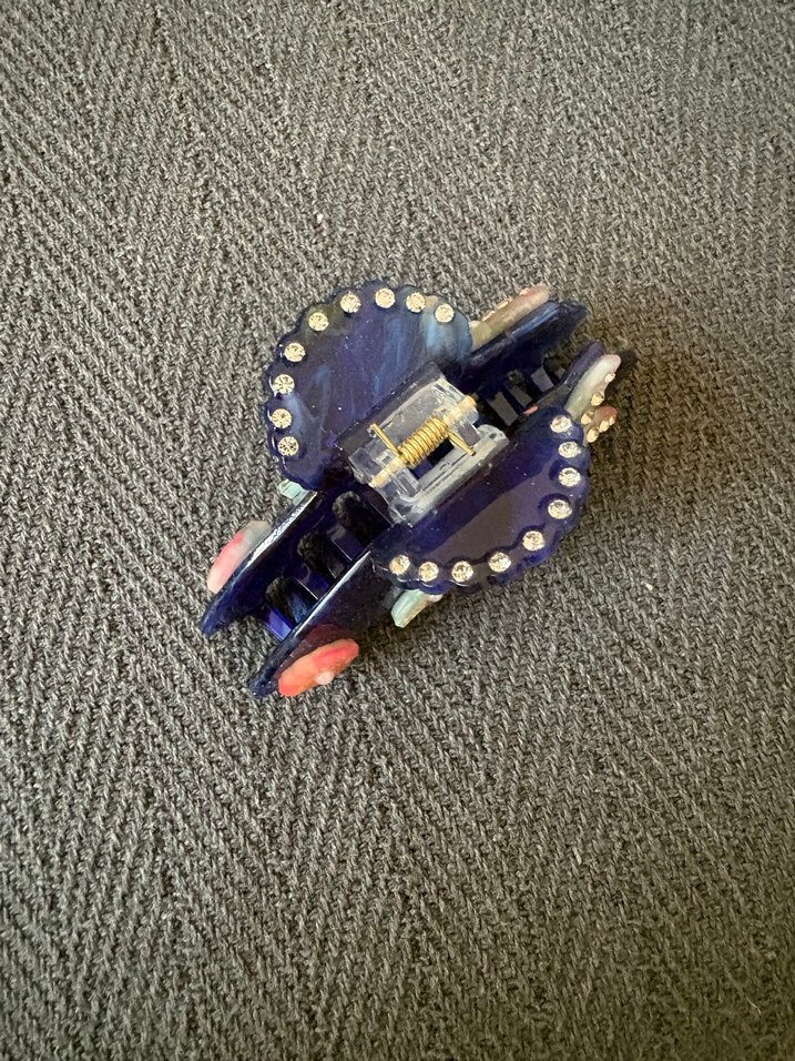 Boncuklu Deniz Temalı Mavi Saç Tokası - Görsel 2