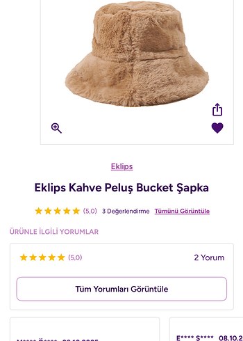 Kahverengi Peluş Detaylı Süet Bucket Şapka