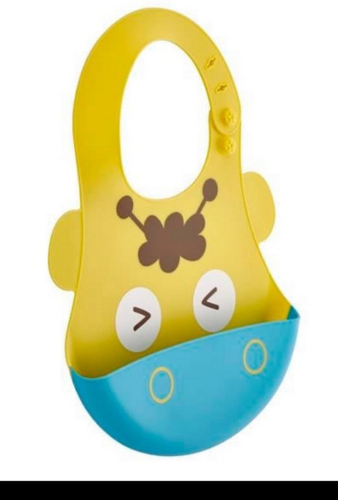 Baby Jem Sarı Silikon Bebek Önlüğü - Görsel 2