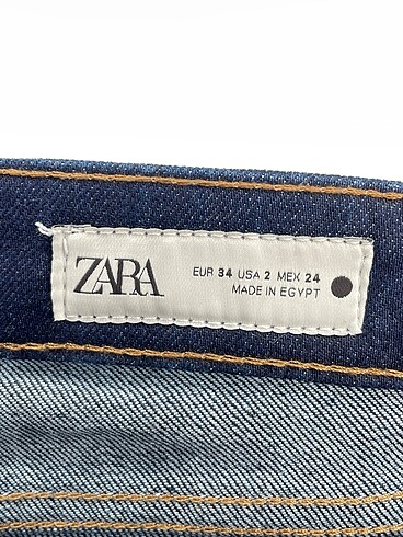 34 Beden lacivert Renk Zara Jean / Kot %70 İndirimli.