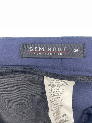 36 Beden lacivert Renk PreLoved Kumaş Pantolon %70 İndirimli.
