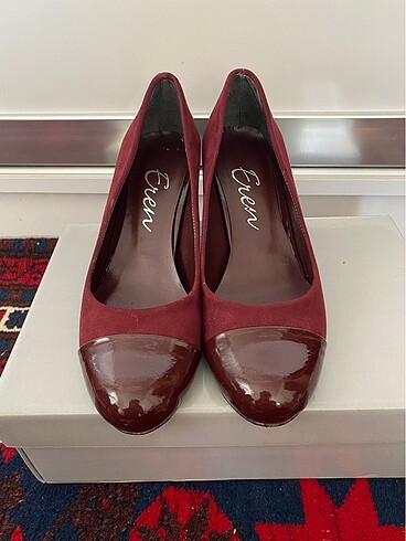 36 Beden Bordo stiletto ayakkabı