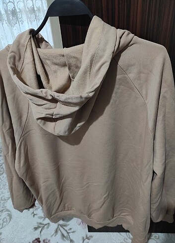 xxl Beden camel Renk Kapşonlu sweatshirt
